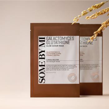 Some By Mi Galactomyces Glutathione Glow Serum Mask mască textilă iluminatoare pentru ten uscat și sensibil - imagine 3